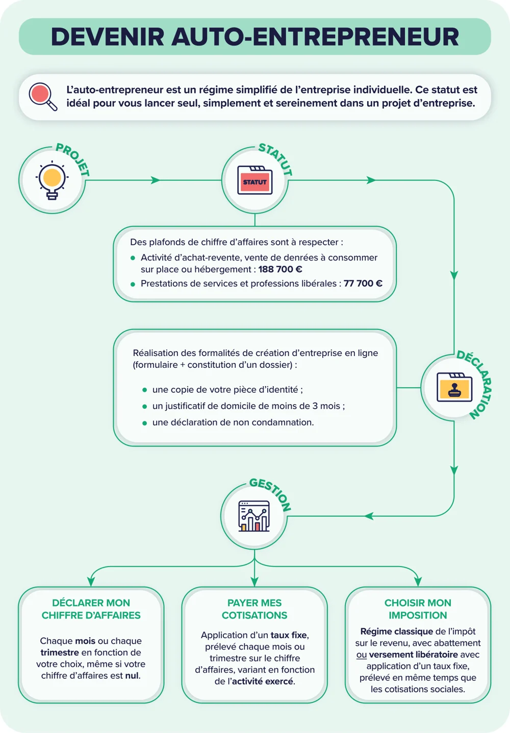 Livre de Compte auto entrepreneur: Registre Chronologique des Recettes et  Dépenses pour micro entreprise (French Edition)