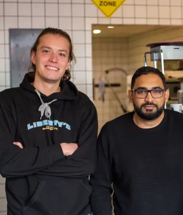 Valéry et Teddy Créateurs de Liberty’s Burger