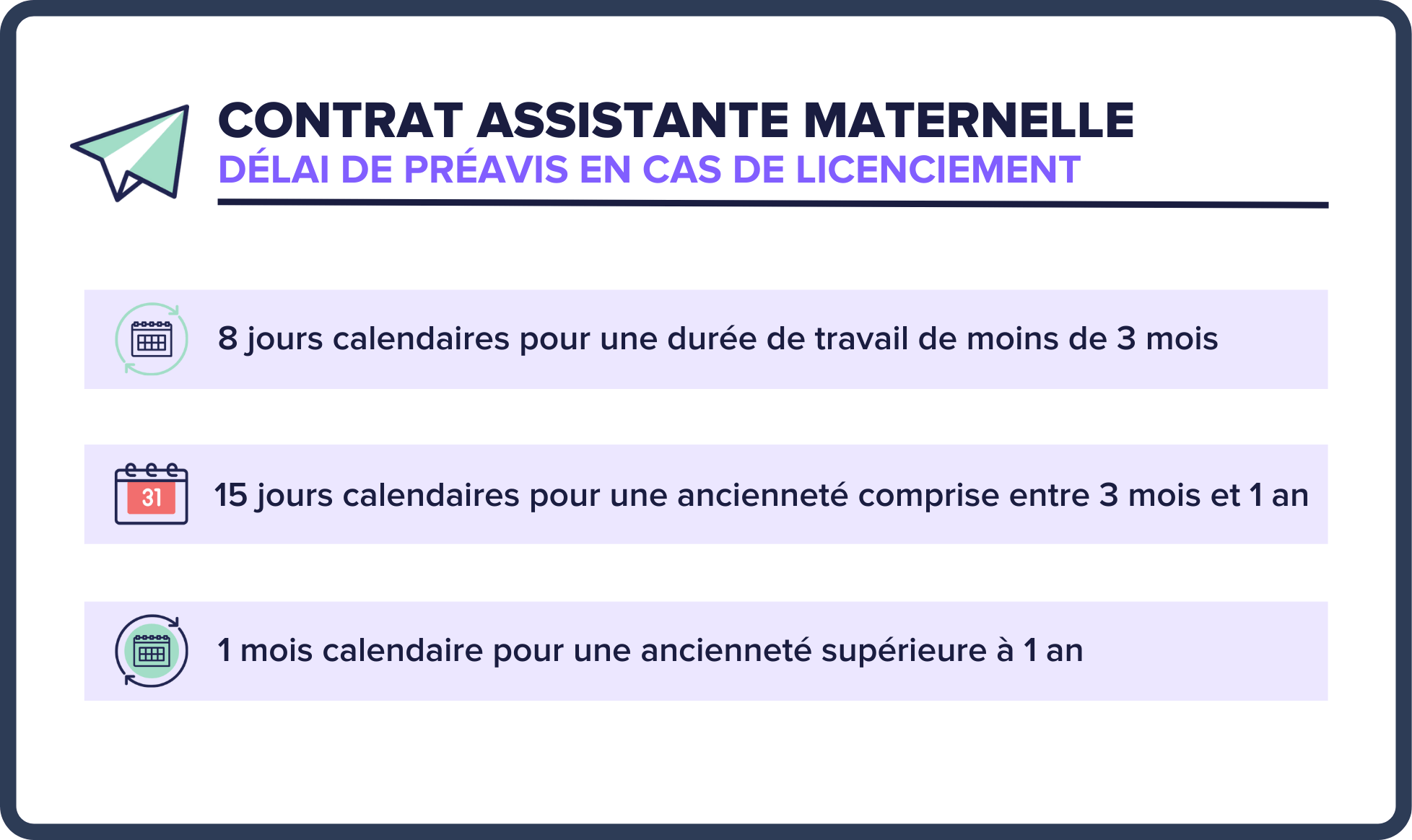 Planning assistante maternelle hebdomadaire horizontal